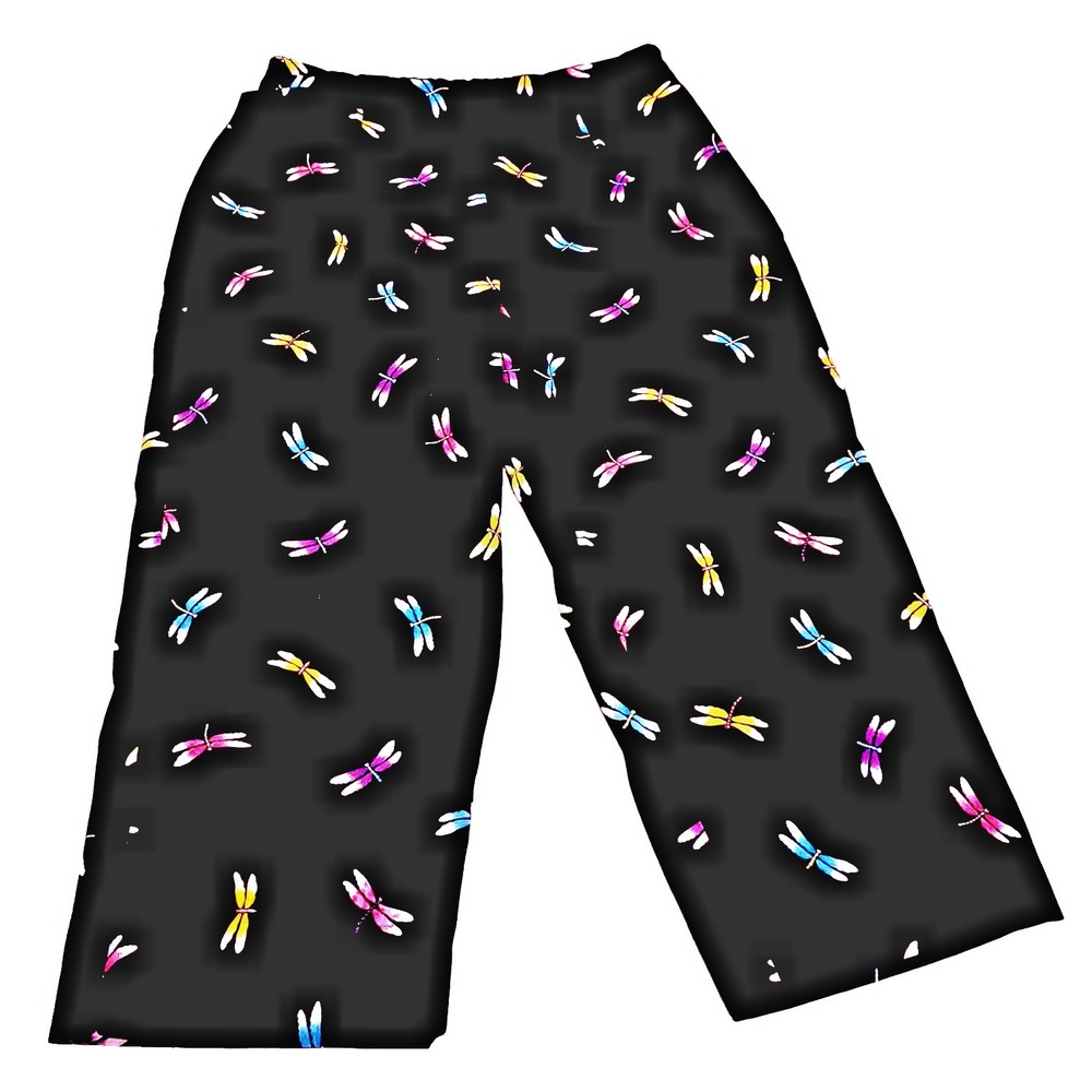 Dragon Flies Capris‎ Women's 12 Black Garden Summer Side ZipBriggs New York